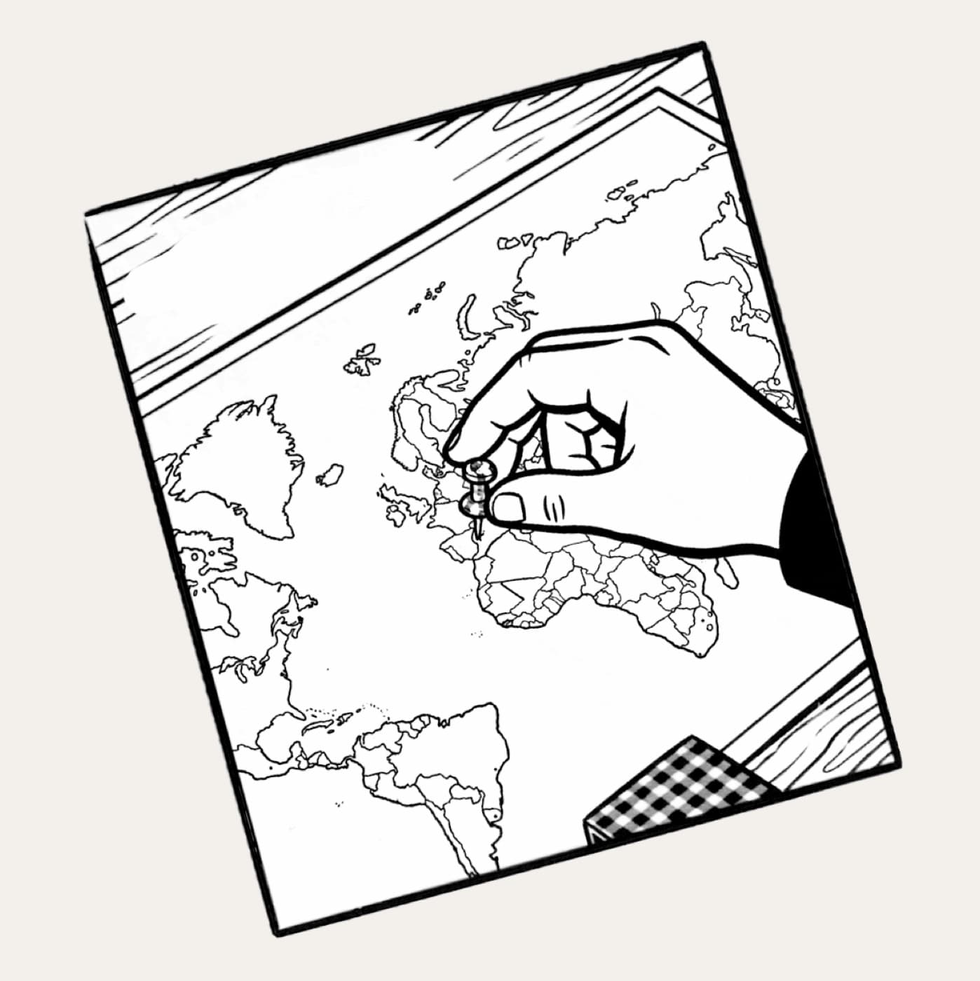 Comic: Tiny Art Surprise auf der Weltkarte anpinnen